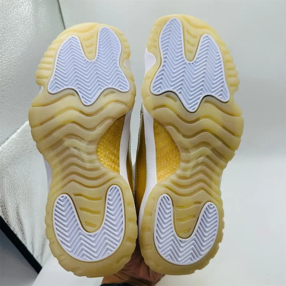Air Jordan 11 Retro Low Mother's Day Women's Sneakers White Gold Size 6.5